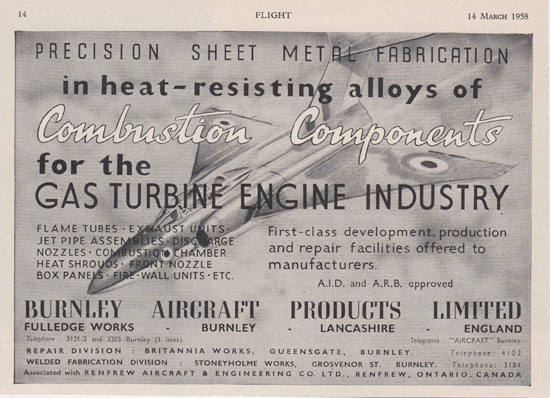 Aircraft Products Advert