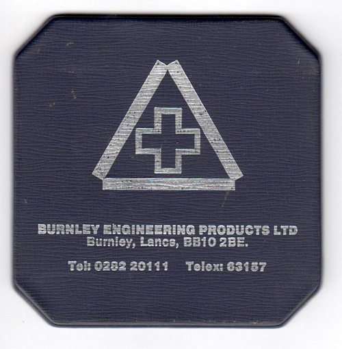 Burnley Engineering Products - Drinks Coaster
