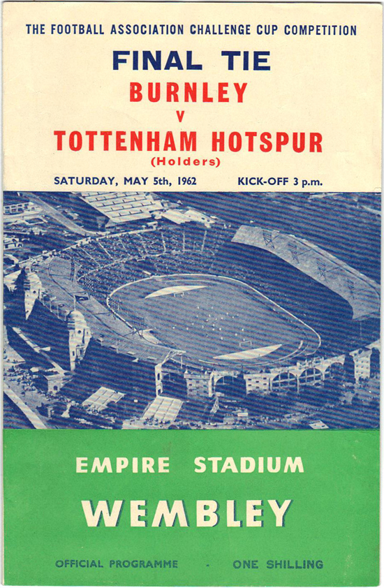 Burnley Programme - 1962 FA Cup Final