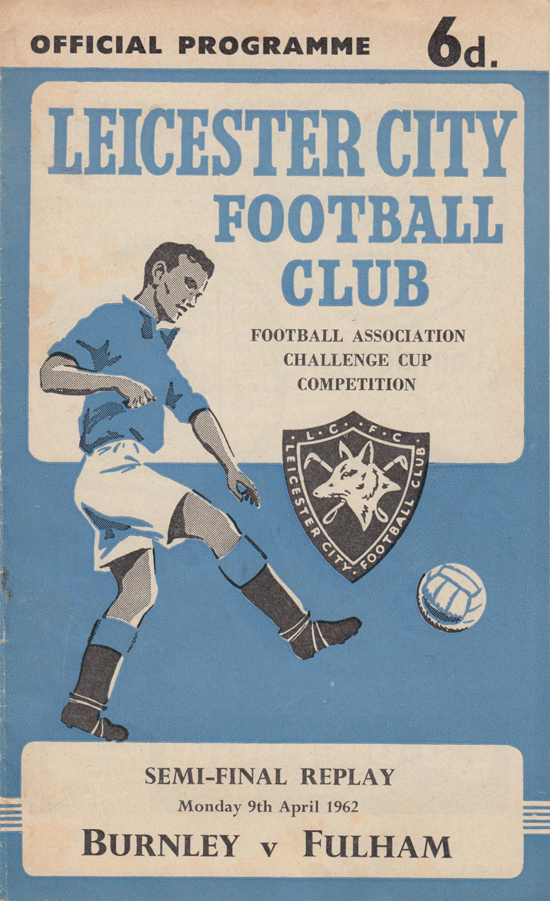 Burnley Programme - 1962 FA Cup Final