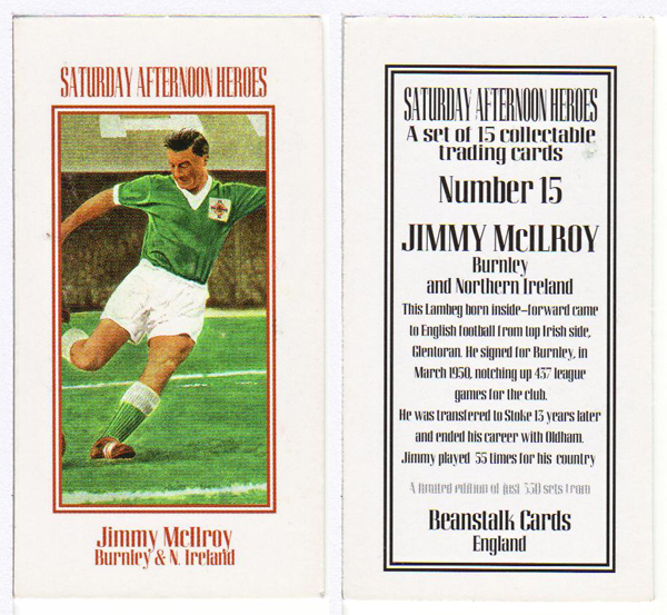 Burnley Fc - Jimmy Mcilroy Card