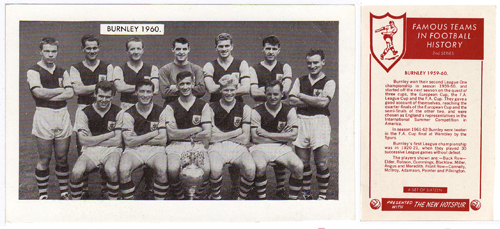 Burnley Fc - Jimmy Mcilroy Card