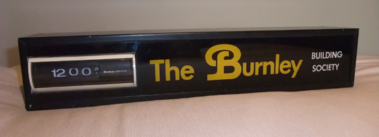 Burnley Building Society Branch Clock