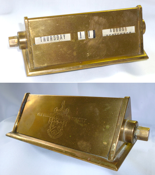 Burnley Building Society Desk Calendar