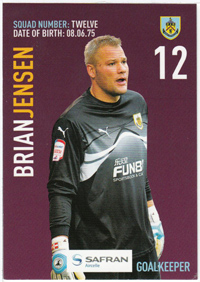 Burnley FC Card - Brian Jensen