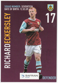 Burnley FC Card - Richard Eckersley
