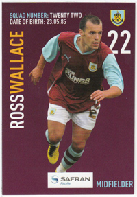 Burnley FC Card - Ross Walace