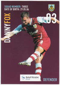 Burnley FC Card - Danny Fox