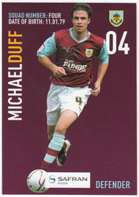 Burnley FC Card - Michael Duff