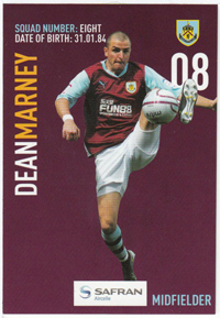Burnley FC Card - Dean Marney