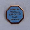 burnley badge - supporters club